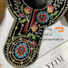 پنل مشکی مخمل گلدوزی